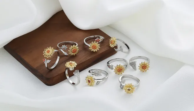 Bague Rotative Tournesol